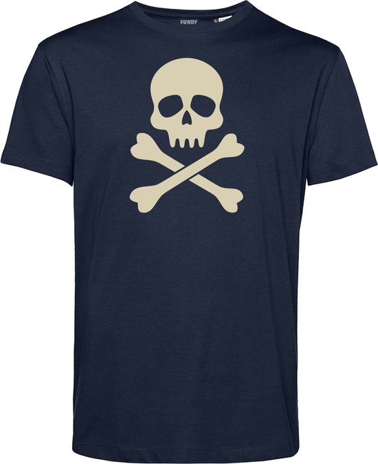 T-shirt Pirate Skull | Halloween Kostuum Volwassenen | Halloween | Foute Party | Zwart | maat XS