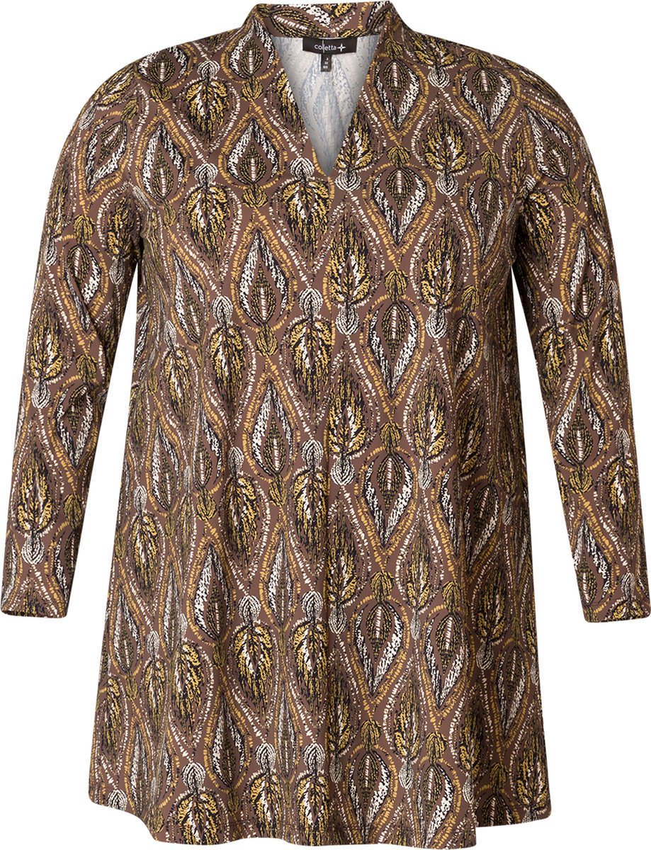 COLLETTA tuniek V hals print
