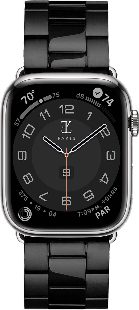 Elysian horlogebandje geschikt voor Apple Watch - Schakelband - 316L Roestvrij Staal - 18mm - Quick Release - Verstelbaar - Series 1/2/3/4/5/6/7/8/9/S/10/11 - Apple Watch Bandje 38/40/41mm