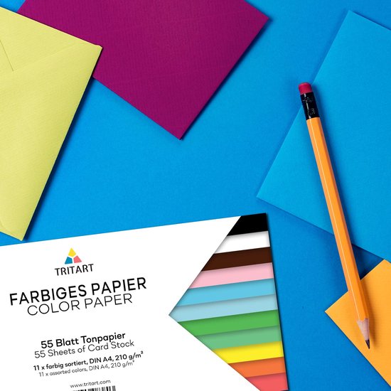 Papier Aquarelle TRITART Format A6 - 300g/m² - 55 Feuilles - Sans Acide - Pour Débutants Et Confirmés