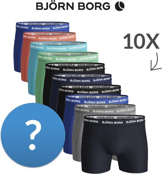 Björn Borg 10 boxershorts basic verrassingsdeal-XXL | bol.com