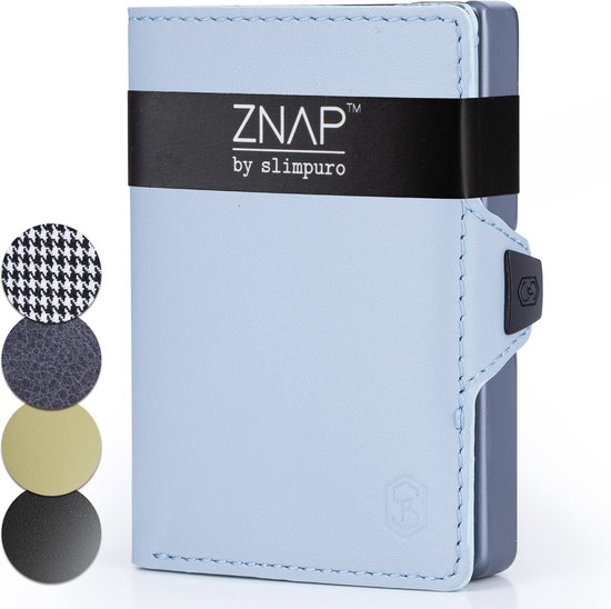 ZNAP Slim Wallet 12 pasjes muntvak 8,9 x 1,8 x 6,3 cm (BxHxD) RFID bescherming