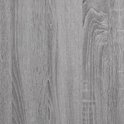 Gedetailleerde textuur van grijs bewerkt hout met zichtbare nerven.