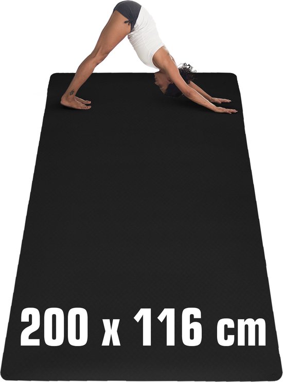 200x116 Extra Grote Fitness Mat - 6mm Yoga Mat Anti-slip Trainingsmat voor  Thuis | bol