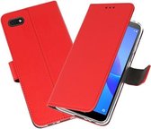 Bestcases Pasjeshouder Telefoonhoesje Huawei Y5 Lite (2018) - Rood