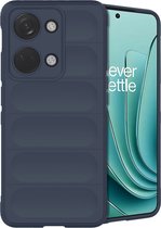 iMoshion Hoesje Geschikt voor OnePlus Nord 3 Hoesje Siliconen - iMoshion EasyGrip Backcover - Donkerblauw