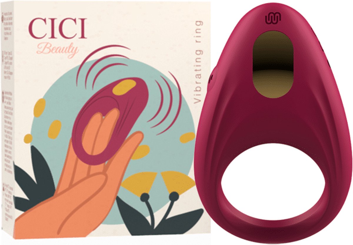 Goedkoopste CICI BEAUTY | Cici Beauty Premium Silicone Vibrating Cock Ring | Sex Toy for Man | Sex Toy for Couple | Cock Ring | Premium Cock Ring