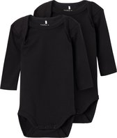 NAME IT NBNBODY 2P LS SOLID BLACK NOOS Body Unisexe (Fashion) - Taille 50