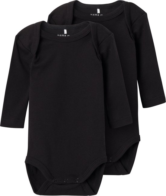 NAME IT NBNBODY 2P LS SOLID BLACK NOOS – Maat 50