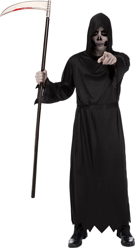 FUNIDELIA Magere Hein Kostuum Voor voor vrouwen en mannen - Zwart