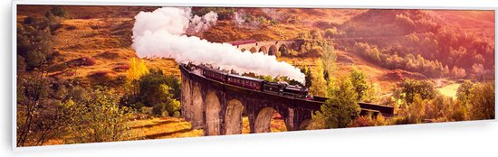 Klarstein Wonderwall Air Art Slimme Infrarood Verwarming - Warmtepaneel - 120X30Cm - 350W - 7M² - Design Front - App Controle - Geruisloos - Wandmontage - Afstandsbediening - Praktisch - Thermostaat - Weektimer - Ip44 - Motief: Trein - Wit Frame