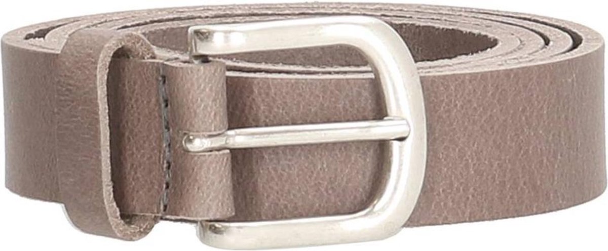 Old West Leren Dames Riem - 28 mm - Echt Leer - Grijs - Riemmaat 95