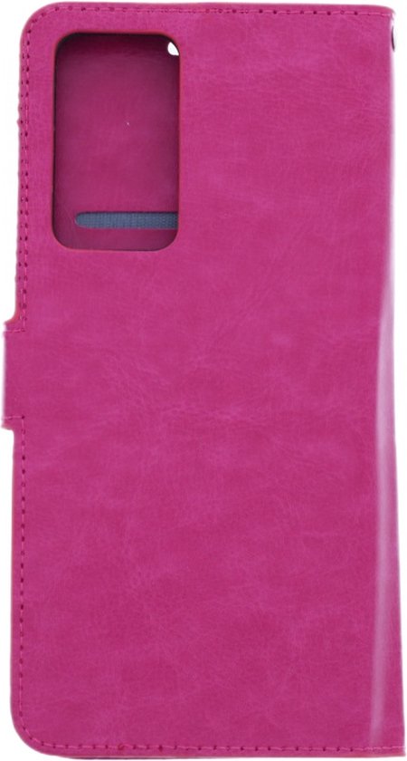 Coque LuxeBass adaptée pour Xiaomi 12 Pro - Couverture de livre avec fentes pour cartes - Coque rose pour téléphone portable - coque de téléphone - housses de téléphone