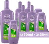 Andrelon Everyday Day - Shampooing, revitalisant et Shampooing - Paquet de 6 - Pack économique