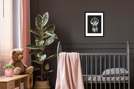 Cadre photo avec affiche - Citations - Wild one - Dromenvanger - Garçon - Enfants - 30x40 cm - Cadre pour affiche