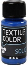 Textielverf - Brilliant Blauw - Dekkend - Creotime - 50 ml