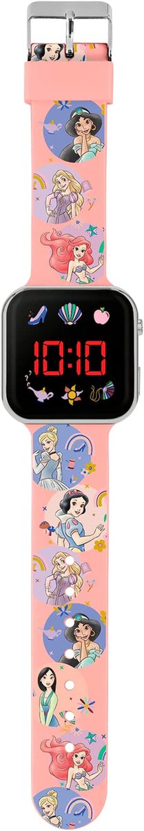 Accutime - LED Watch Disney Princess - Kinderhorloge Met LED Display Voor Datum en Tijd - Roze
