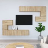 The Living Store TV-meubelset - Sonoma eiken - 30.5 x 30 x 30 cm (S) - 60 x 30 x 30 cm (M) - 80 x 30 x 30 cm (L)