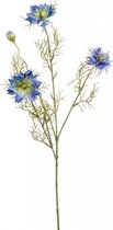Fleurdirect Kunstbloem Nigelle - Polyester - Blauw - 0 x 73 x 0 cm (BxHxD)