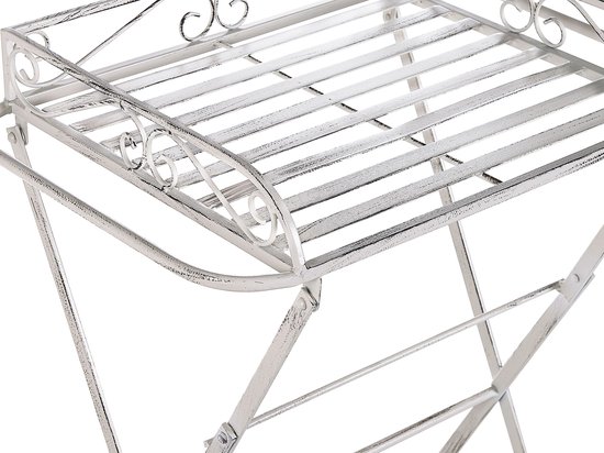 Beliani ANCUD - Table d'appoint - Wit - Fer