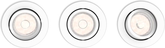 Syndicaat Verkeerd helder Philips Enneper inbouwspot - 3-lichts - wit - rond | bol.com