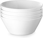 Keramische Soepkommen 1,7L Grote Saladekommen 8,5" Witte Ramen Kom voor Pasta, Grote Graankommen voor Keuken, Vaatwasmachine- en Magnetronbestendig