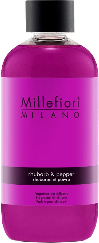 Millefiori Milano - Navulling voor Geurstokjes 250 ml Rhubarb & Pepper