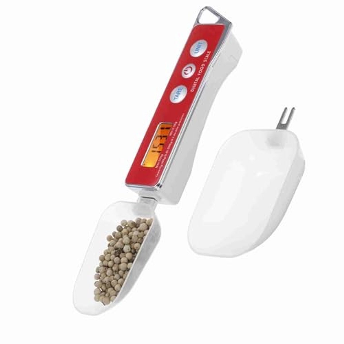 Allecto - Digitale Lepelschaal - Precisieweegschaal met Tarefunctie - Nauwkeurig tot 0.01g - Tot 500g - Meerdere Gewichtseenheden - Handig voor kok...