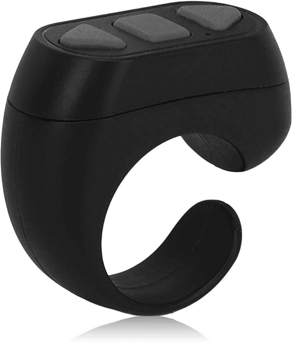 Allecto - Bluetooth Afstandsbediening - Handige Finger-afstandsbediening - Stabiel Signaal - Zwart - Voor Elektronische Boeken - Ideaal voor Video's