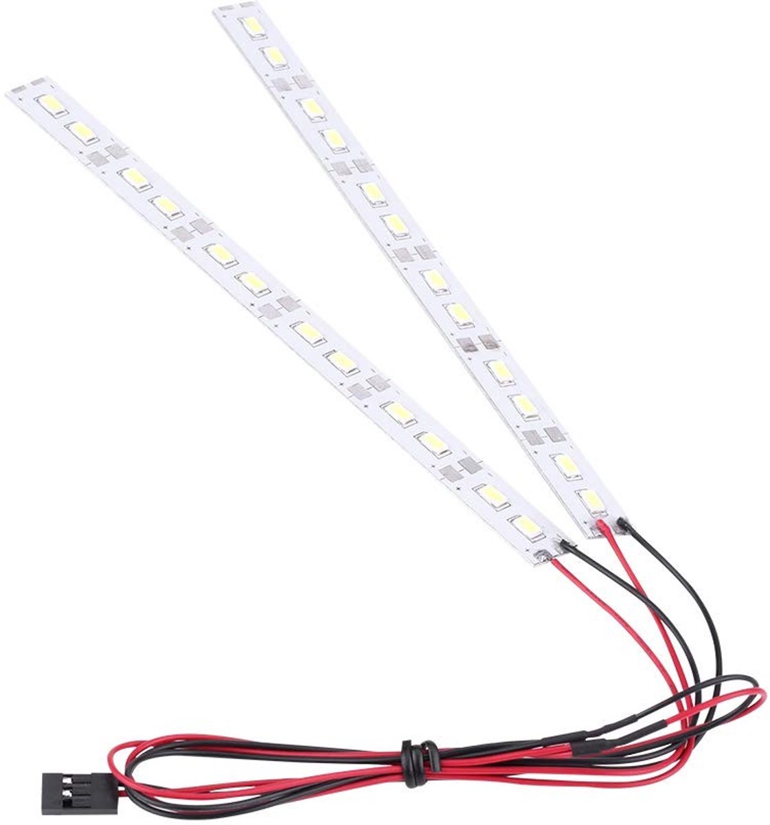 aladdien - 6V LED-strip - RC-auto verlichting - Flexibele installatie - 16,5 cm lengte - Directe voeding - 24 LED's - Geschikt voor 1/8 en 1/10 mode..