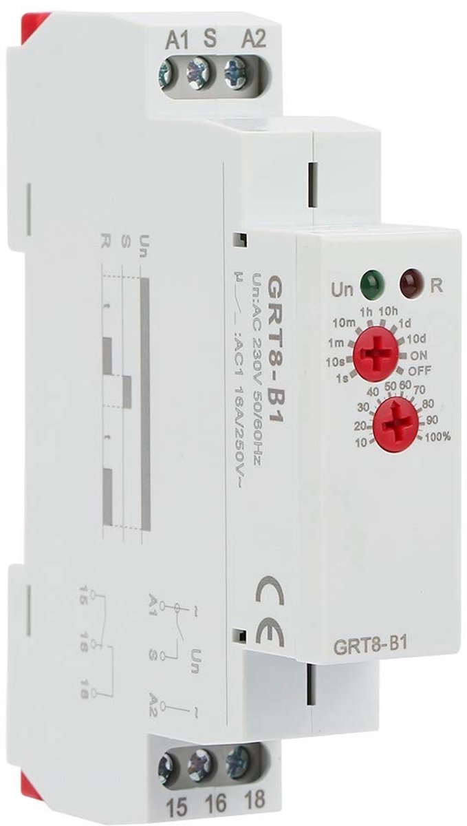 aladdien - Mini Tijdrelais - Automatische Afsluiting - AC 220V - Betrouwbaar - Tijdschakelaar - Energiezuinig - Compact