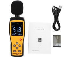 Golden crown - DB Noise Monitor - Decibel Meter - High Precision - Handheld - Geluidsniveaumeter - Professionele geluidsmeting - Geschikt voor binnen en...