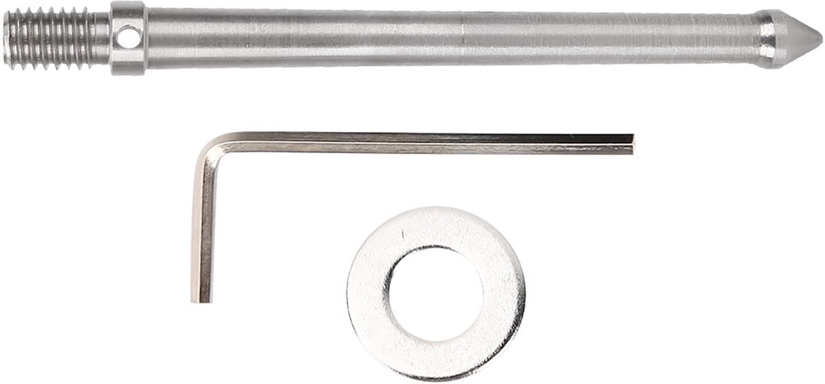 Allecto - RVS Spike Mount Adapter - Voor Tripod en Monopod - 12cm lang - Duurzaam materiaal - Stabiele bevestiging - Geschikt voor fotografen - Ide...