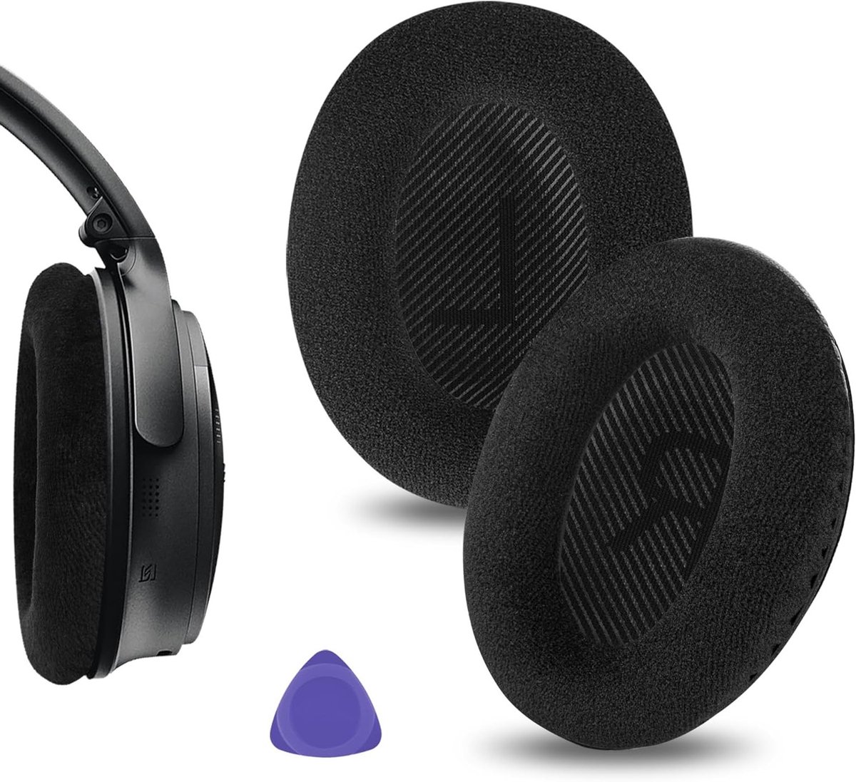 Comfortabele Velours Oorkussens voor Bose Hoofdtelefoons - Geschikt voor QCSE, QC45, QC35 II, QC15, QC25, AE2/i/w, SoundTrue, SoundLink AE en QuietComfort - Perfect voor Gaming en Muziek