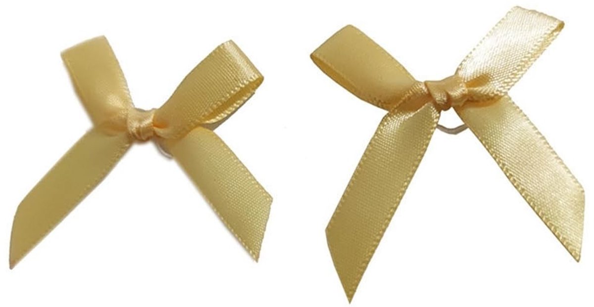 Allecto - Handmade Satin Bows - Mini Bows voor Decoratie - 50 Stuks - Gift Bows voor Creatieve Projecten - Perfect voor Feestjes - Geschikt voor Ca...