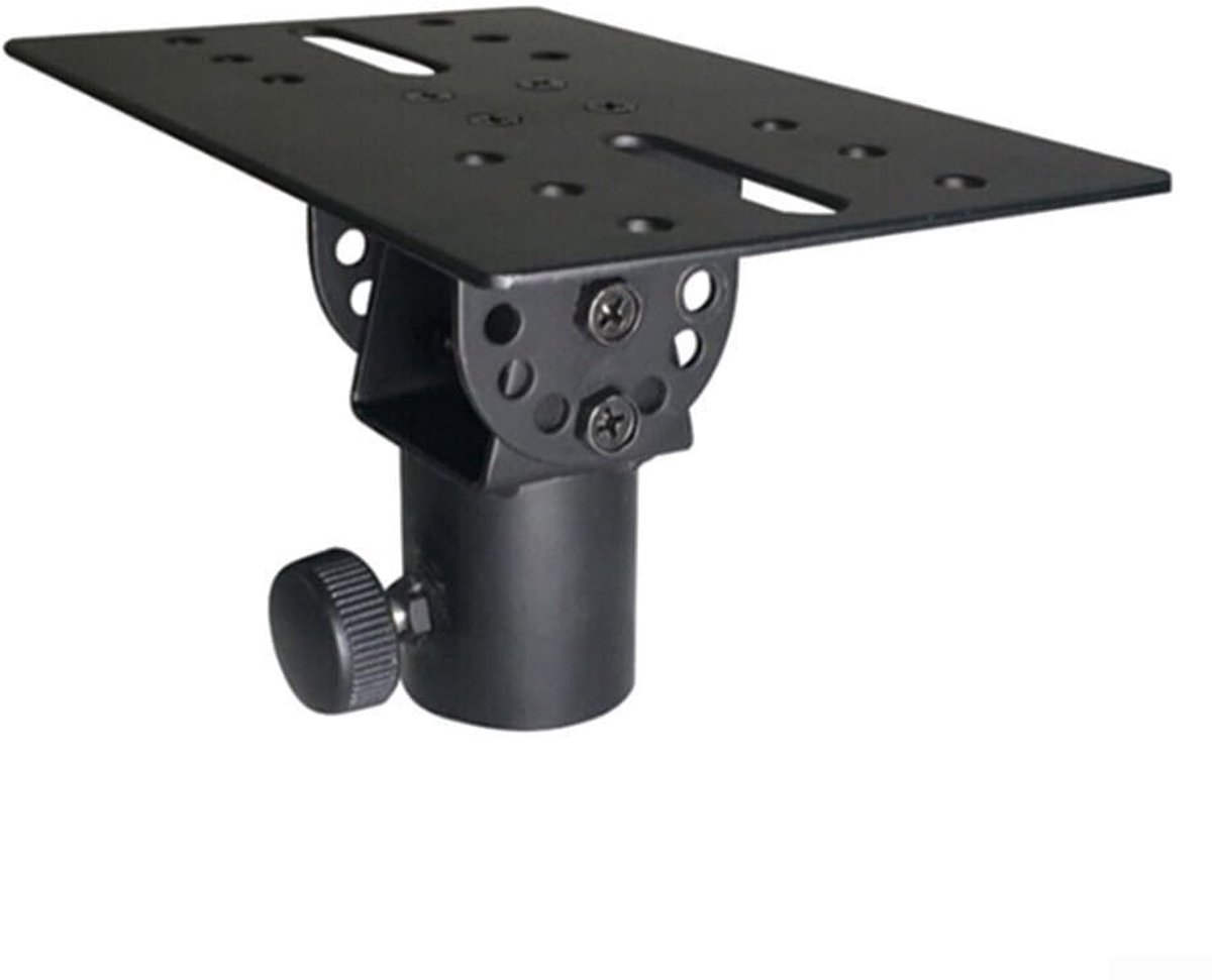 Allecto - Draaibare Speaker Stand - DJ Speaker Stand Adapter - Sterke metalen constructie - Zwart - PA luidspreker statief - Professioneel gebruik ..
