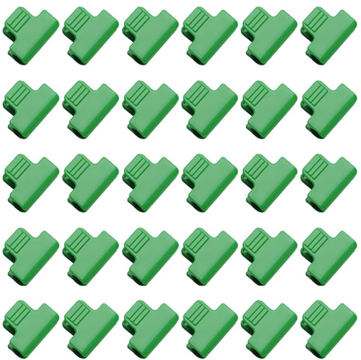 Allecto - Broeikasklemmen - 30 stuks - Duurzaam en sterk - Groen - Voor tuinhoepels en netten - Ideaal voor tuinliefhebbers - 16 mm clips