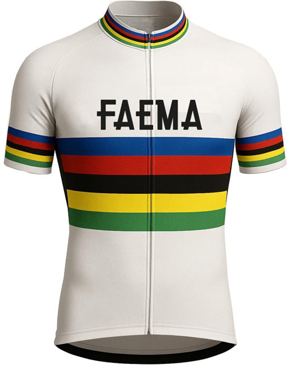 Retro Wielershirt Faema - Regenboog Gruppo Sportivo - XXL
