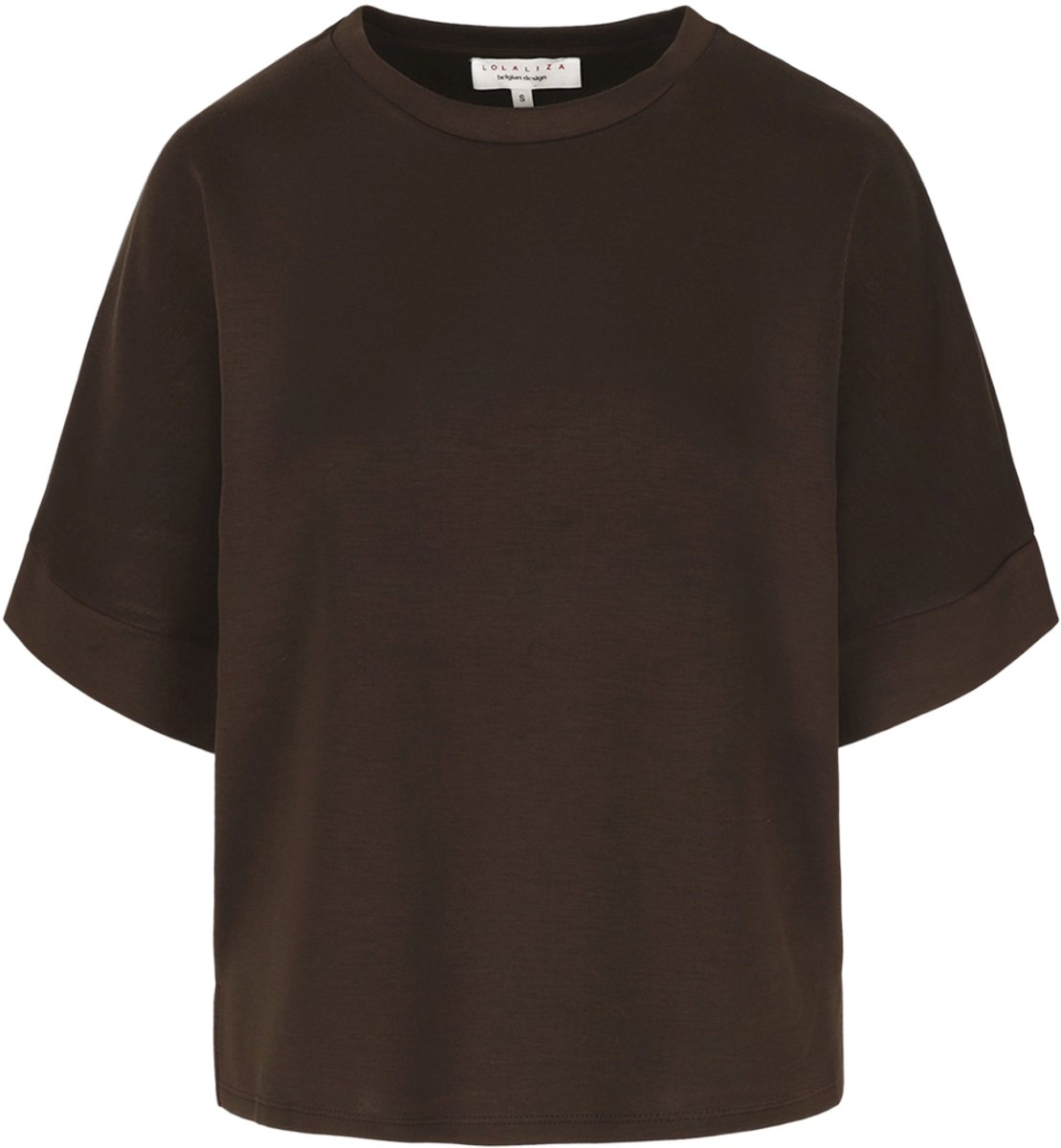 LolaLiza T-shirt Ew T Dark1f 15100407 Brown Dark Chocolade Dames Maat - S