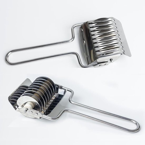 SnelShoppen - RVS Noodle Cutter, Pasta Snijder, Spaghetti Maker, Keuken Gereedschap, Multifunctionele Deeg Cutter voor Noodles, Thuis Koken, 1 Stuk van Snelshoppen — afbeelding 4