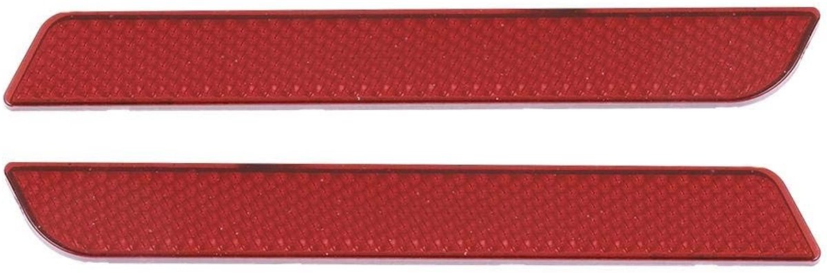 aladdien - Zijmarkeringsreflector - Motorfiets-zadeltasreflector - Veiligheidswaarschuwing - Rood - Vergrendelingsafdekking