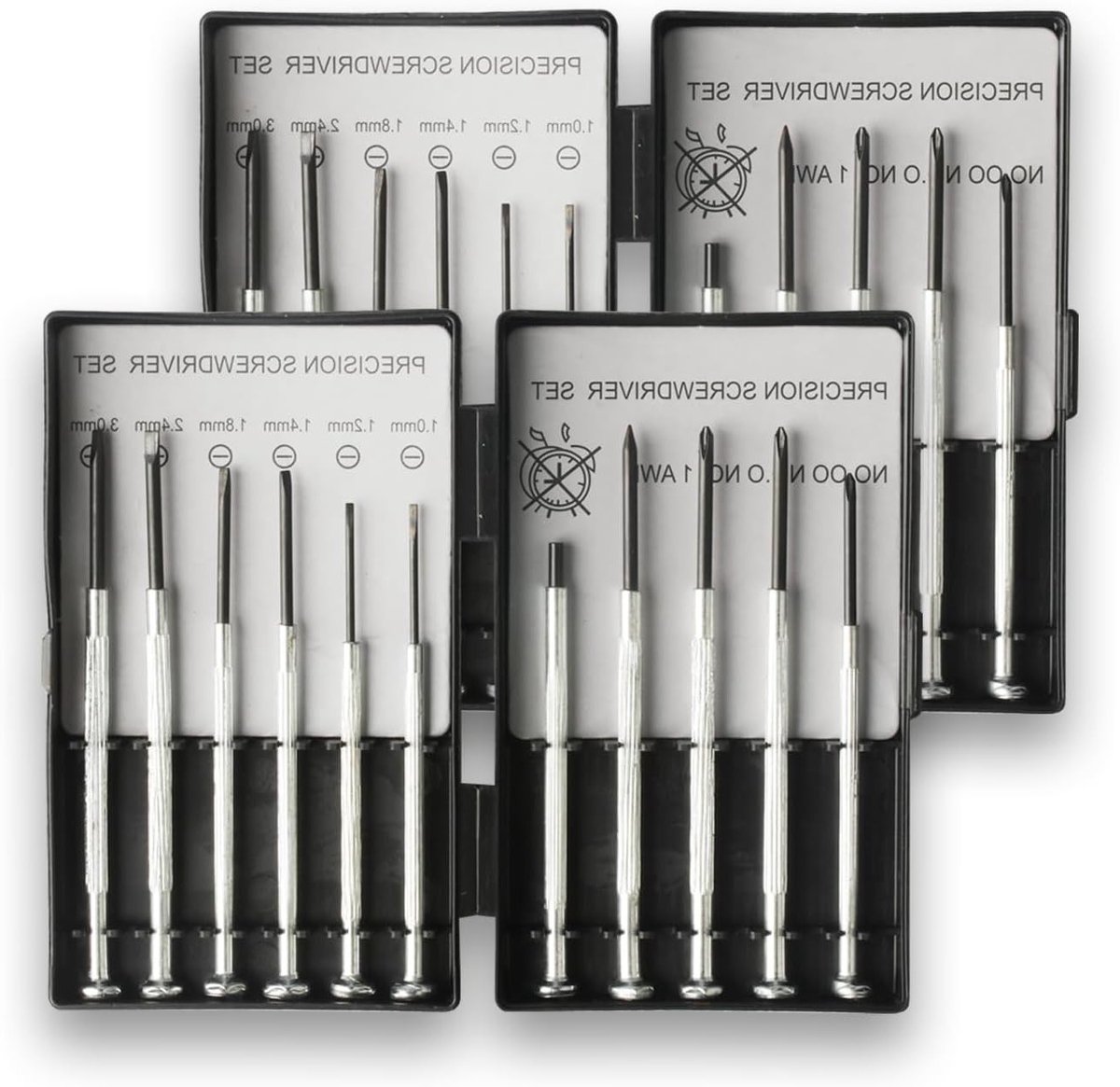 Mini Schroevendraaierset van 22 stuks voor fijne mechanica, horloges, brillen en reparaties