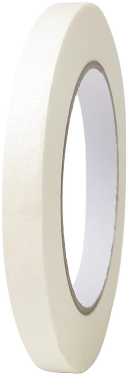 Masking Tape 1cm x 50m voor Binnen en Buiten - Perfect voor Schilderen en Decoreren, Plakband voor Creatieve Projecten