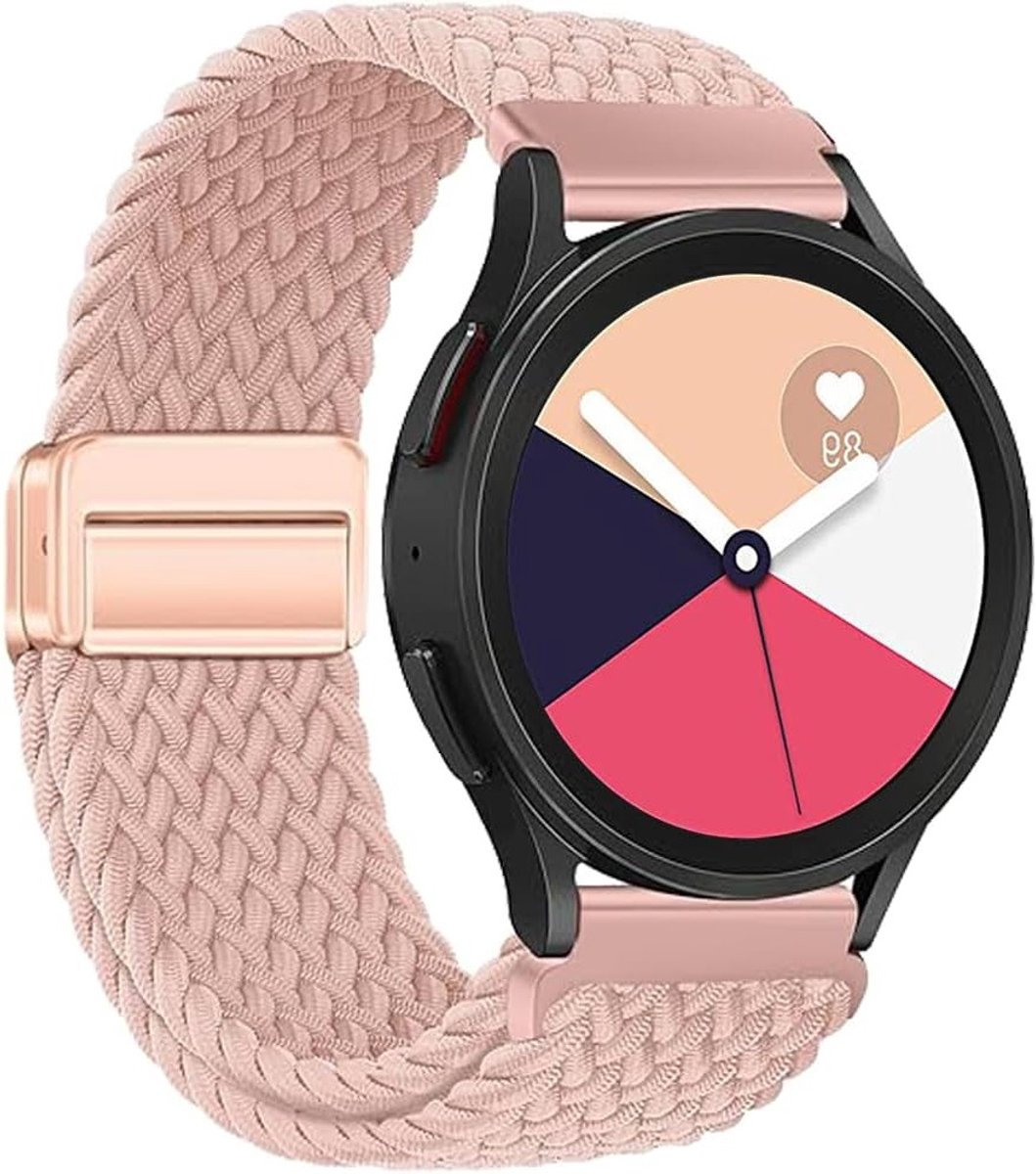 Nylon Sport Armband voor Smartwatches, Vervangbare Band voor Galaxy Watch 4, 5, 6 en 7, Ademend en Wasbaar, 20mm Breedte