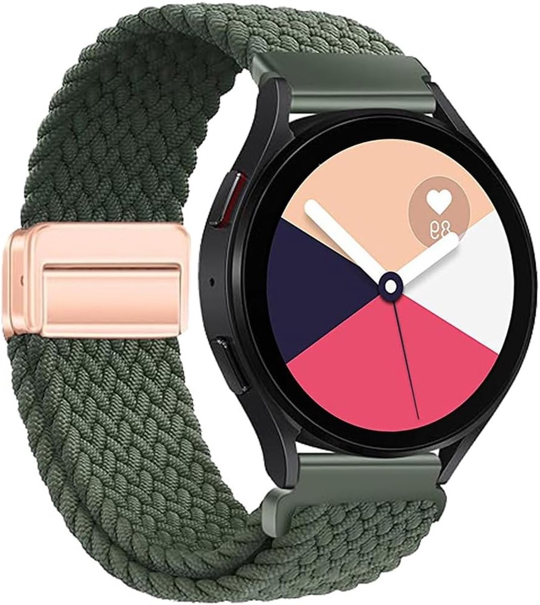 Verstelbare Nylon Elastische Sport Armband voor Garmin Venu 3S, Vivoactive 4S en Huawei Watch GT 4 - 18mm Vervangband voor Activiteiten en Fitness