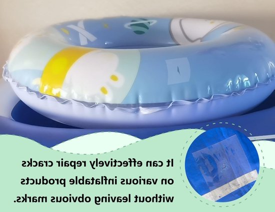 Set van 10 Zelfklevende Waterdichte Reparatie Patches voor Zwembaden, Luchtbedden en Opblaasbare Ringen (10 x 10 cm) van Merkloos — afbeelding 4