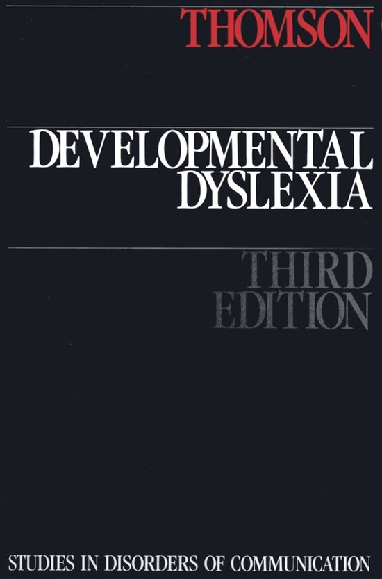 Developmental Dyslexia - cover