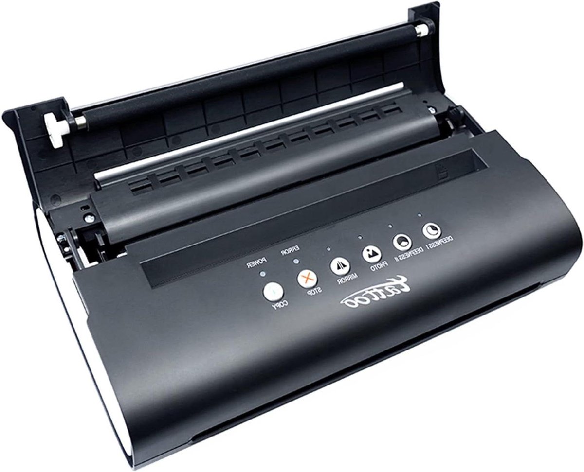 Tatoeage Transfer Machine - Stencil Printer - Ontwerpen Overbrengen - Compact Formaat - A4 Formaat - Zwart