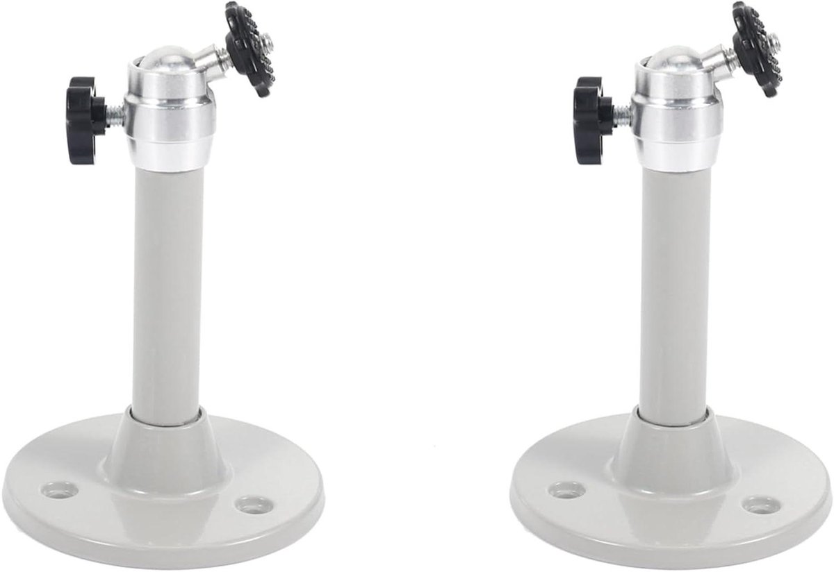 Projector Beugel - Houders - Thuisbioscoop Opzetten - Verstelbare Kop - 2 Stuks 13.5 cm - Zilver