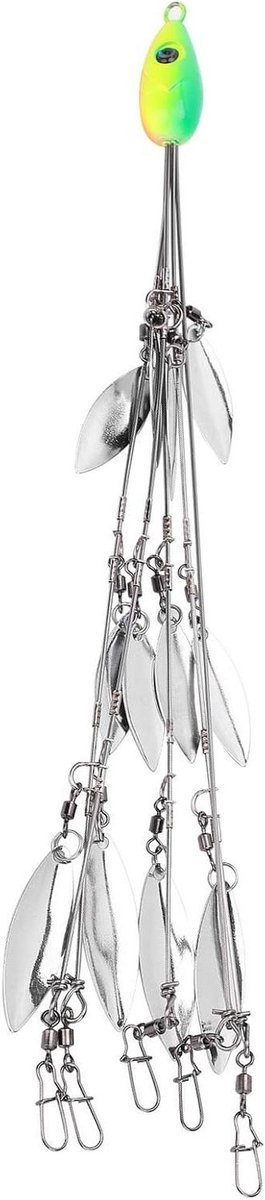 Paraplu Kunstaas - Multi Lure Kit - Zoutwater Vissen - 12 Bladen - 32 gram - Groen